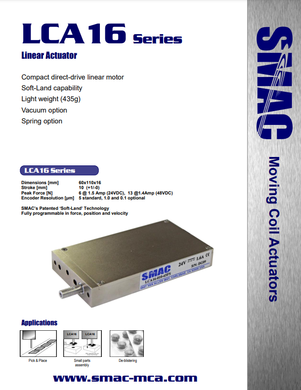 LCA16 Series Linear Actuator
