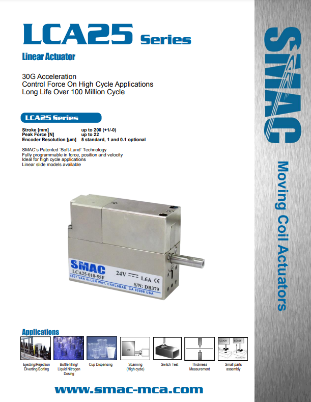 LCA25 Series Linear Actuator