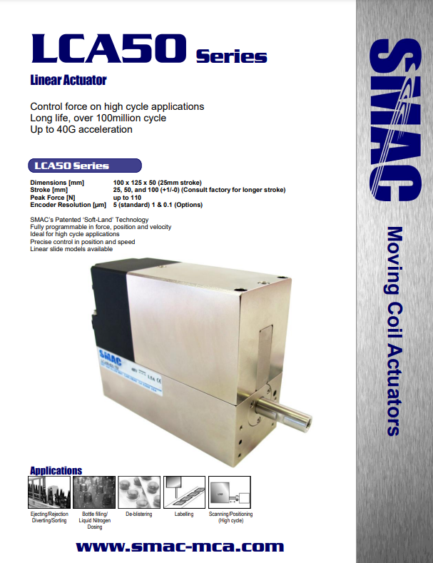 LCA50 Series Linear Actuator